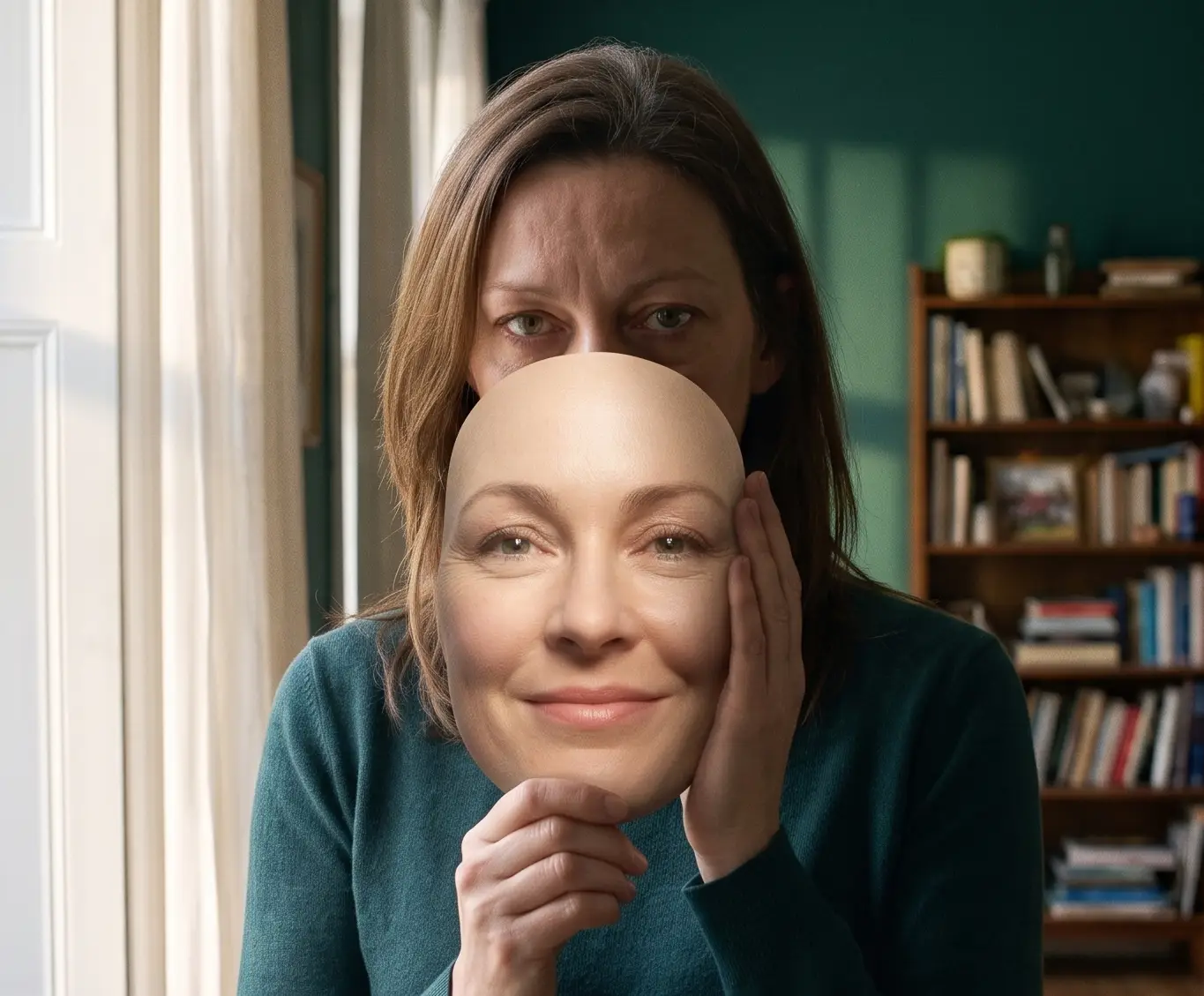 Mask-Hiding Face